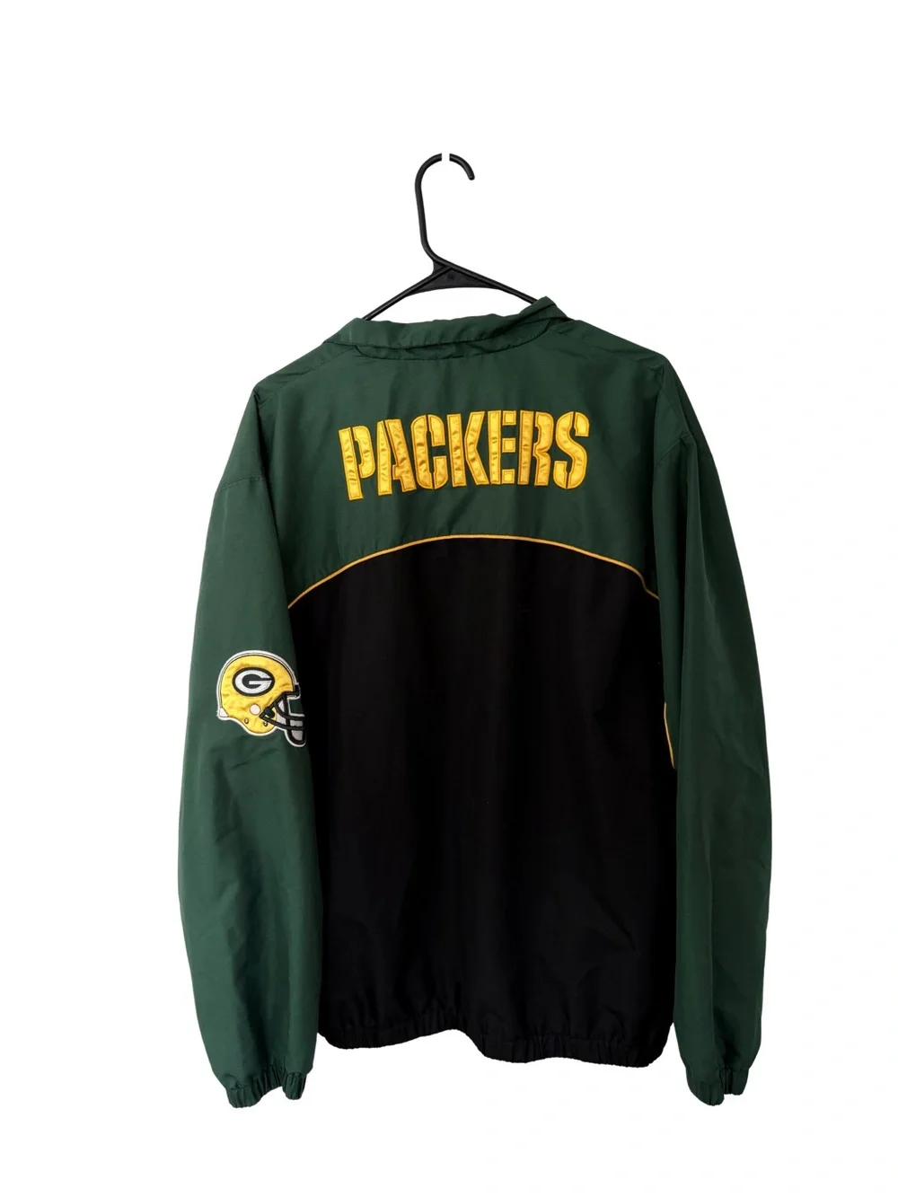 VTG G-III Sports NFL Green Bay Packers quarter-zip windbreaker pullover Size Med